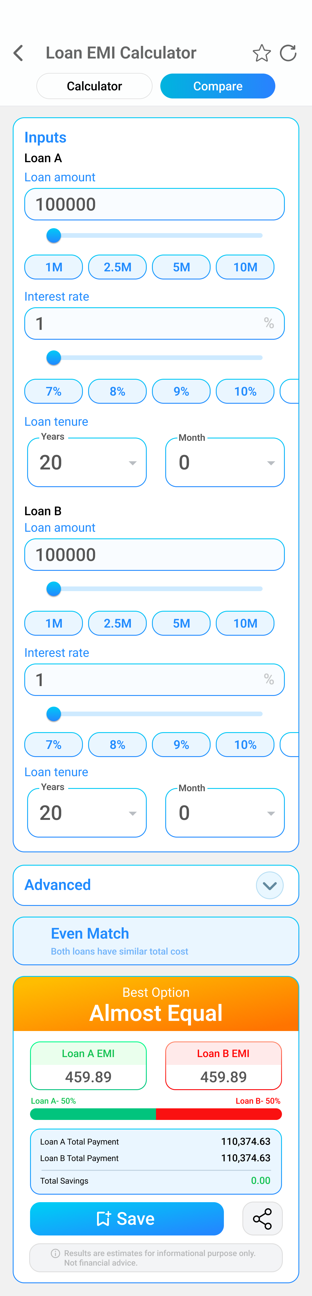 Loan EMI Calculator