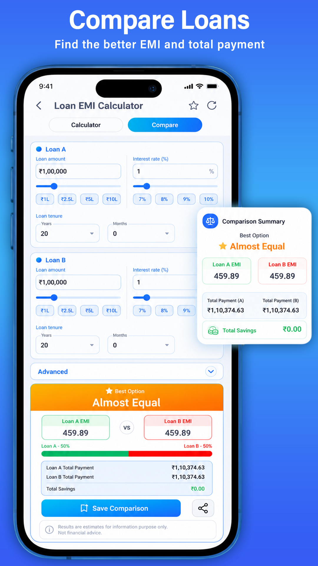 Loan Wizard — Compare Loans